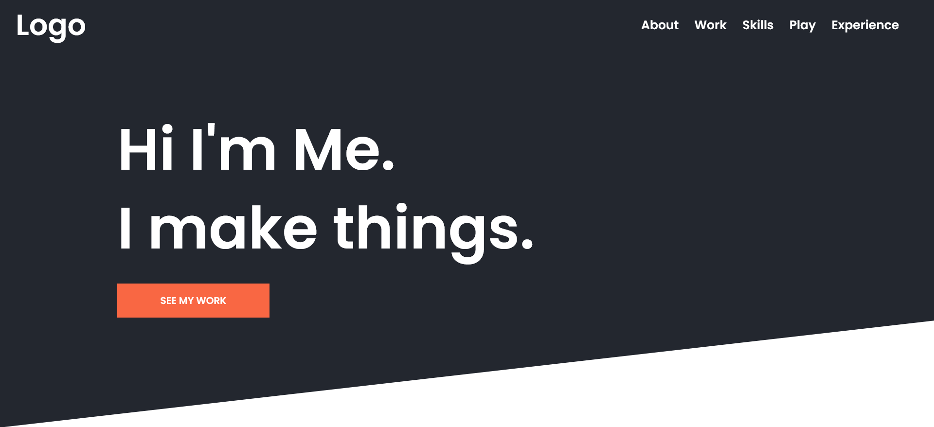 simple portfolio svelte